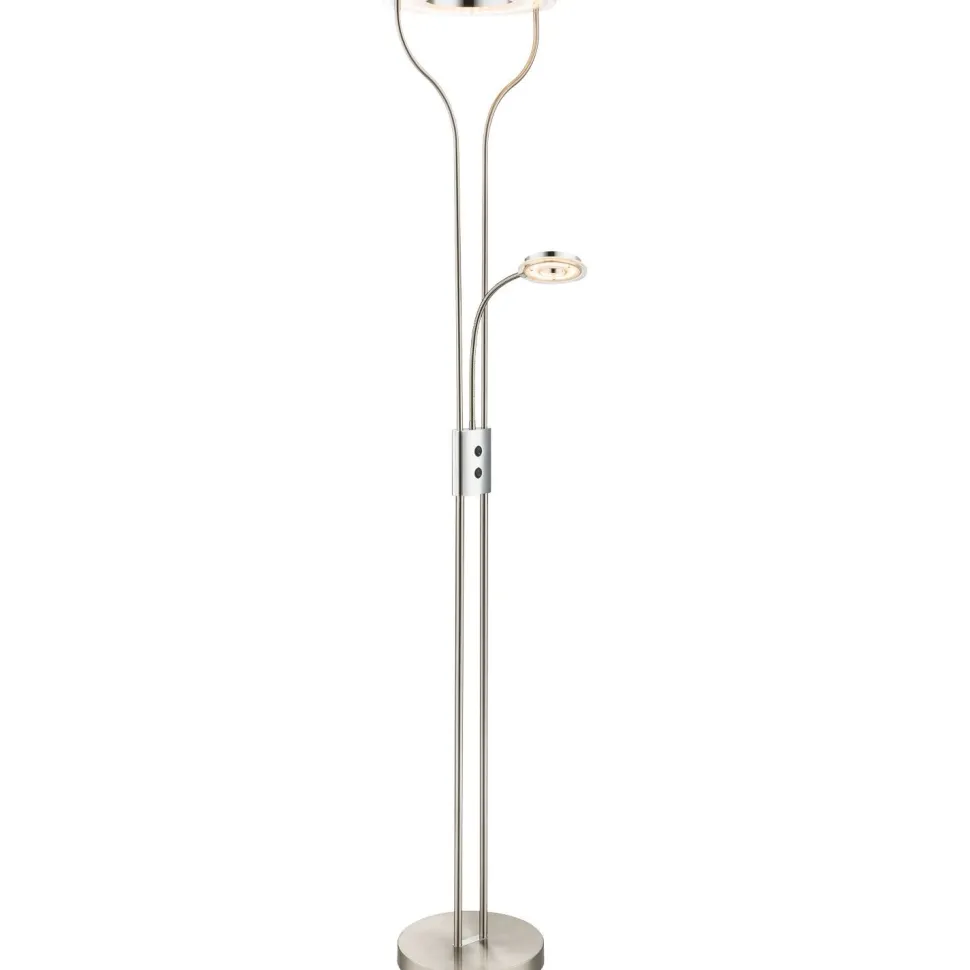 Lattiavalaisin lukuvalolla Globo Ebro, 20W, 3000K, musta