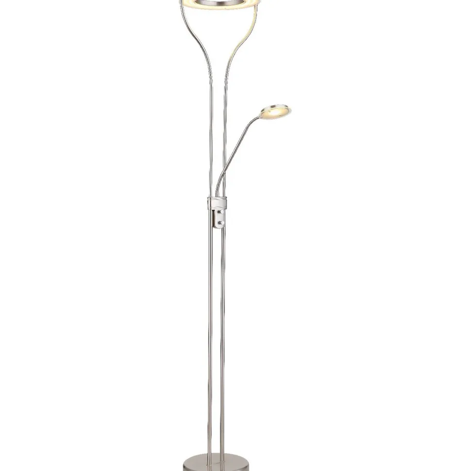 Lattiavalaisin lukuvalolla Globo Ebro, 20W, 3000K, musta