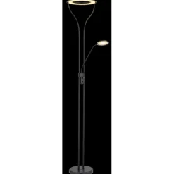 Lattiavalaisin lukuvalolla Globo Ebro, 20W, 3000K, musta