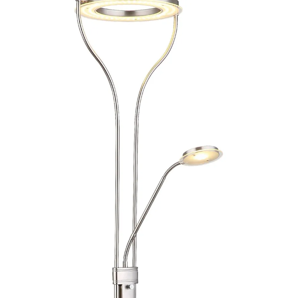 Lattiavalaisin lukuvalolla Globo Ebro, 20W, 3000K, musta