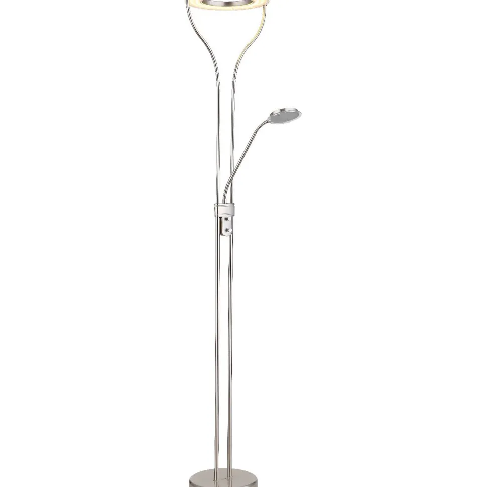 Lattiavalaisin lukuvalolla Globo Ebro, 20W, 3000K, musta