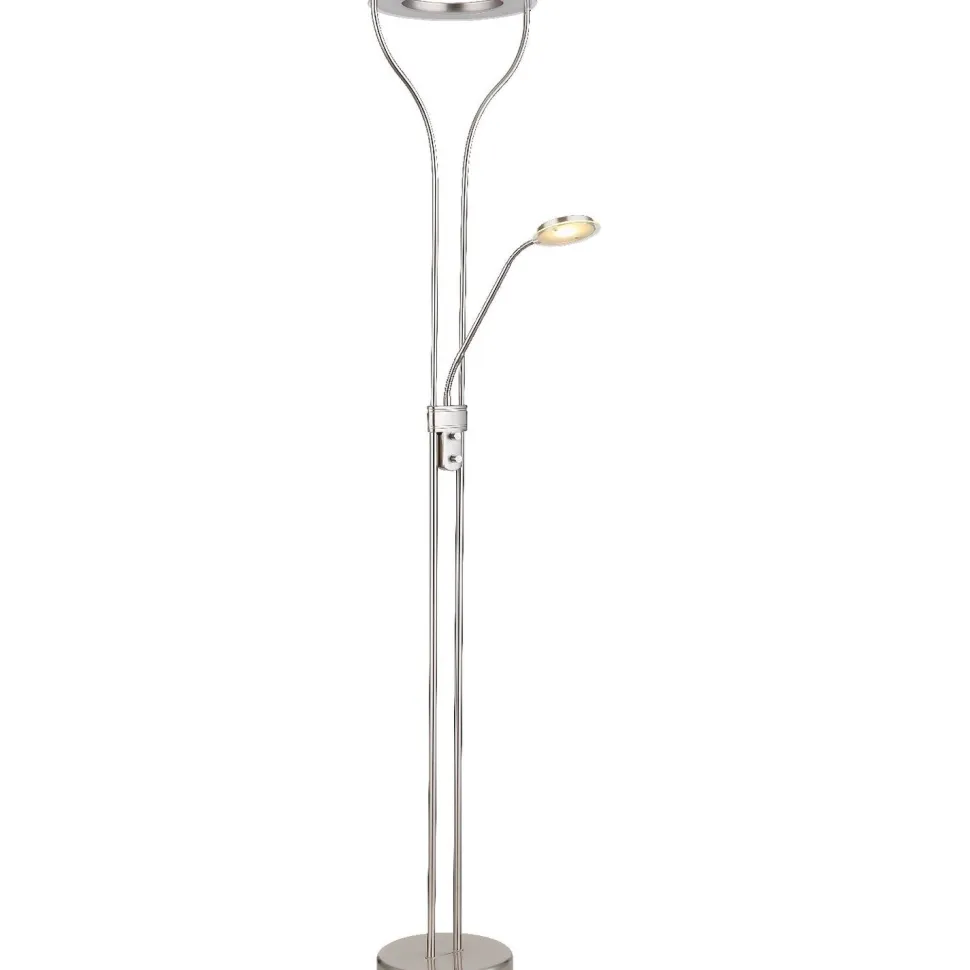 Lattiavalaisin lukuvalolla Globo Ebro, 20W, 3000K, musta
