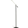 Lattiavalaisin Aneta Lighting Cadiz 130cm musta/mattamessinki