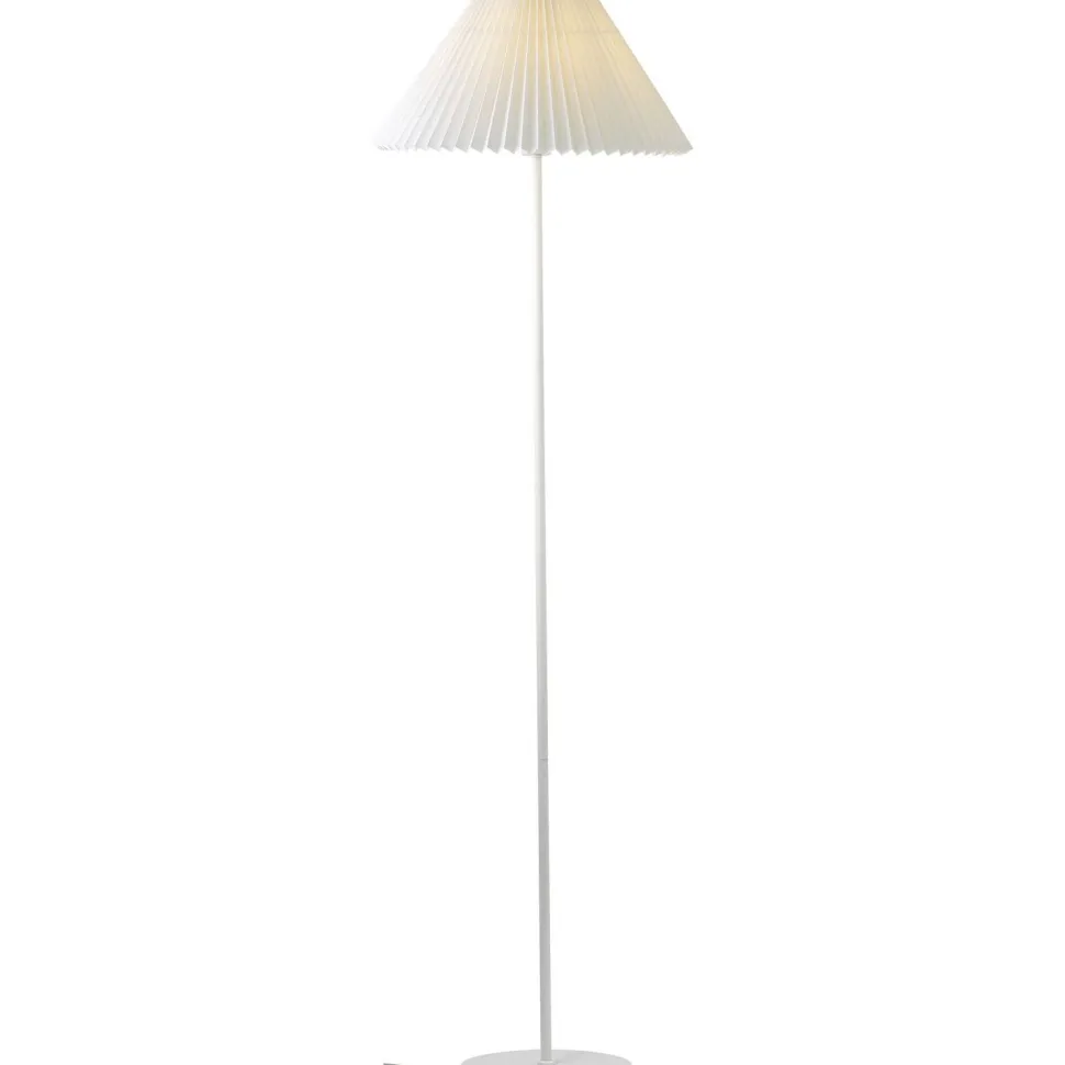Lattiavalaisin Aneta Lighting Ester, valkoinen, sisältää valkoisen varjostimen