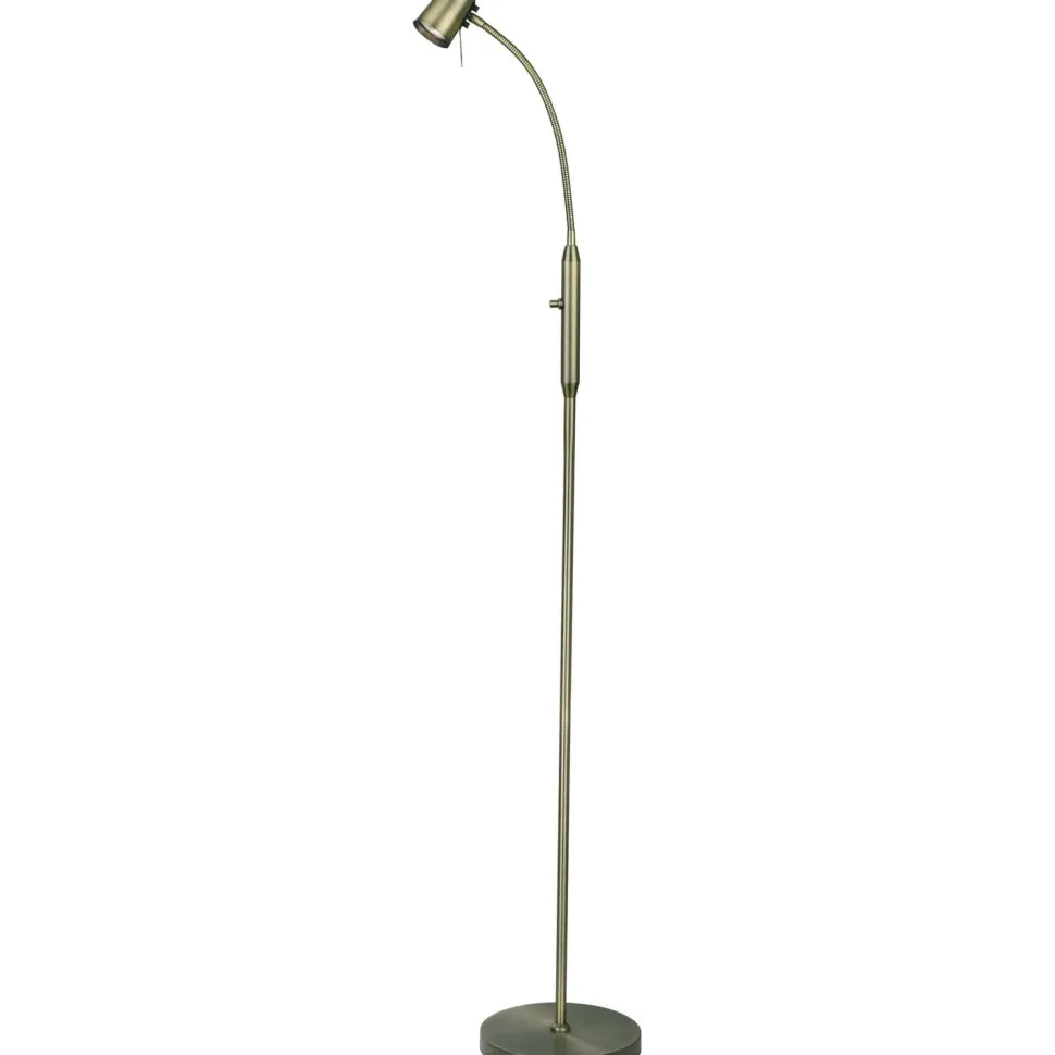 Lattiavalaisin Aneta Lighting Pilot himmennettävä antiikkimessinki