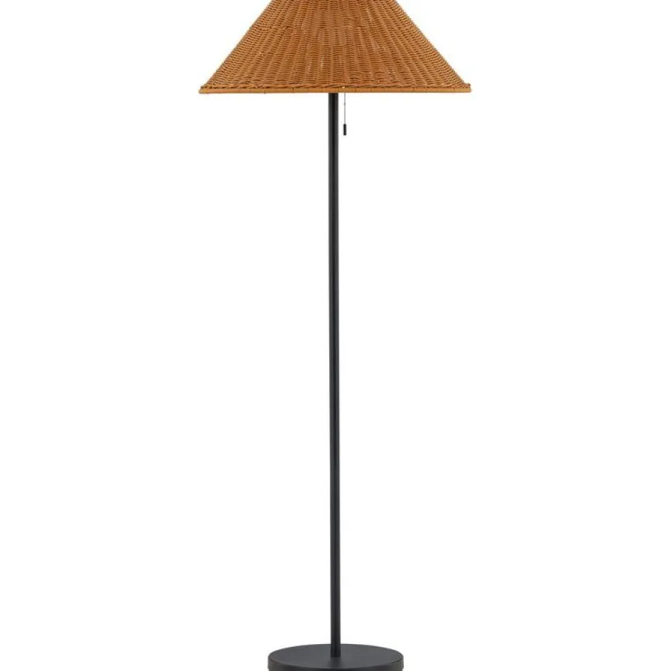 Lattiavalaisin aurinkokennolla Venture Home Mabis, ø60x150cm, ruskea