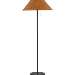 Lattiavalaisin aurinkokennolla Venture Home Mabis, ø60x150cm, ruskea