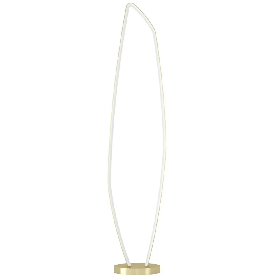 Lattiavalaisin Eglo Vallerosa, 128.5cm, LED, 25.2W, IP20, messinki/valkoinen