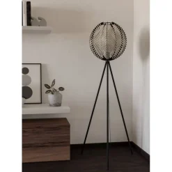 Lattiavalaisin Eglo Waverton Ø40cm musta/valkoinen