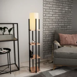 Lattiavalaisin hyllyköllä Linento Lighting 8120, 130cm, kulta/valkoinen