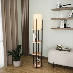 Lattiavalaisin hyllyköllä Linento Lighting 8120, 130cm, kulta/valkoinen