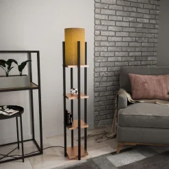 Lattiavalaisin hyllyköllä Linento Lighting 8120, 130cm, kulta/valkoinen