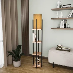 Lattiavalaisin hyllyköllä Linento Lighting 8120, 130cm, kulta/valkoinen