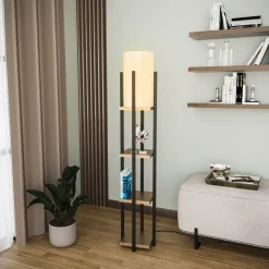 Lattiavalaisin hyllyköllä Linento Lighting 8120, 130cm, kulta/valkoinen