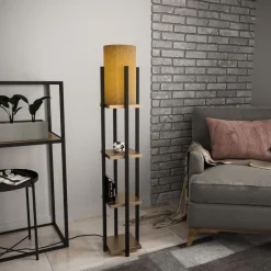 Lattiavalaisin hyllyköllä Linento Lighting 8120, 130cm, kulta/valkoinen