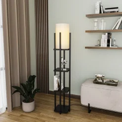 Lattiavalaisin hyllyköllä Linento Lighting 8120, 130cm, kulta/valkoinen