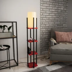 Lattiavalaisin hyllyköllä Linento Lighting 8120, 130cm, kulta/valkoinen