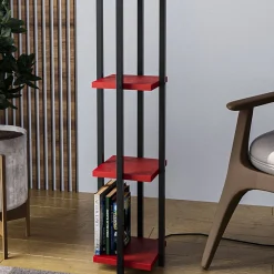 Lattiavalaisin hyllyköllä Linento Lighting 8120, 130cm, kulta/valkoinen