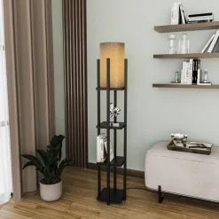 Lattiavalaisin hyllyköllä Linento Lighting 8120, 130cm, kulta/valkoinen