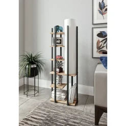 Lattiavalaisin hyllyköllä Linento Lighting Moda Dor SRC, 135cm, musta/natural