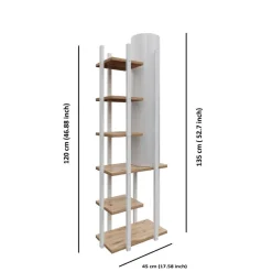Lattiavalaisin hyllyköllä Linento Lighting Moda Dor SRC, 135cm, musta/natural