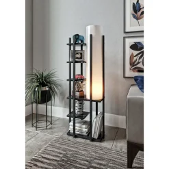 Lattiavalaisin hyllyköllä Linento Lighting Moda Dor SRC, 135cm, musta/natural