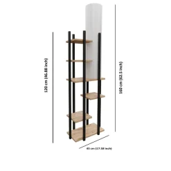 Lattiavalaisin hyllyköllä Linento Lighting Vogue SMK, 160cm, valkoinen