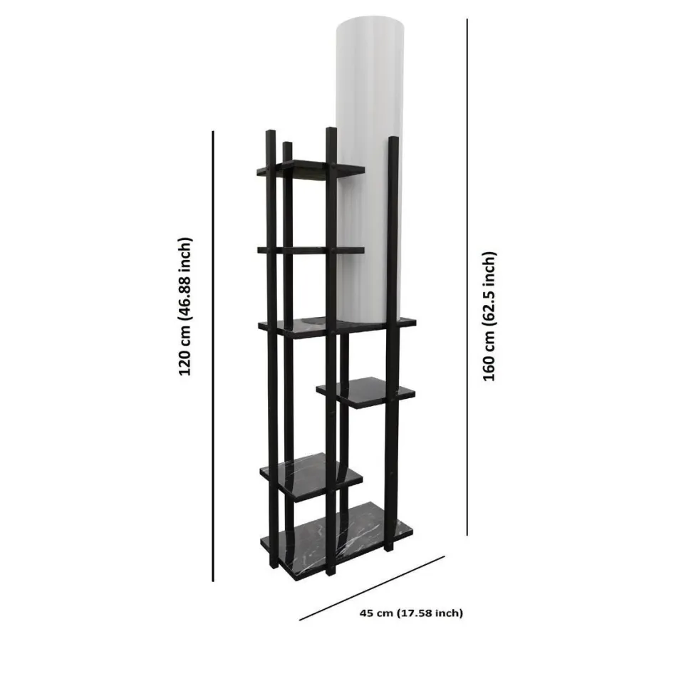 Lattiavalaisin hyllyköllä Linento Lighting Vogue SMK, 160cm, valkoinen