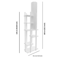 Lattiavalaisin hyllyköllä Linento Lighting Vogue SMK, 160cm, valkoinen