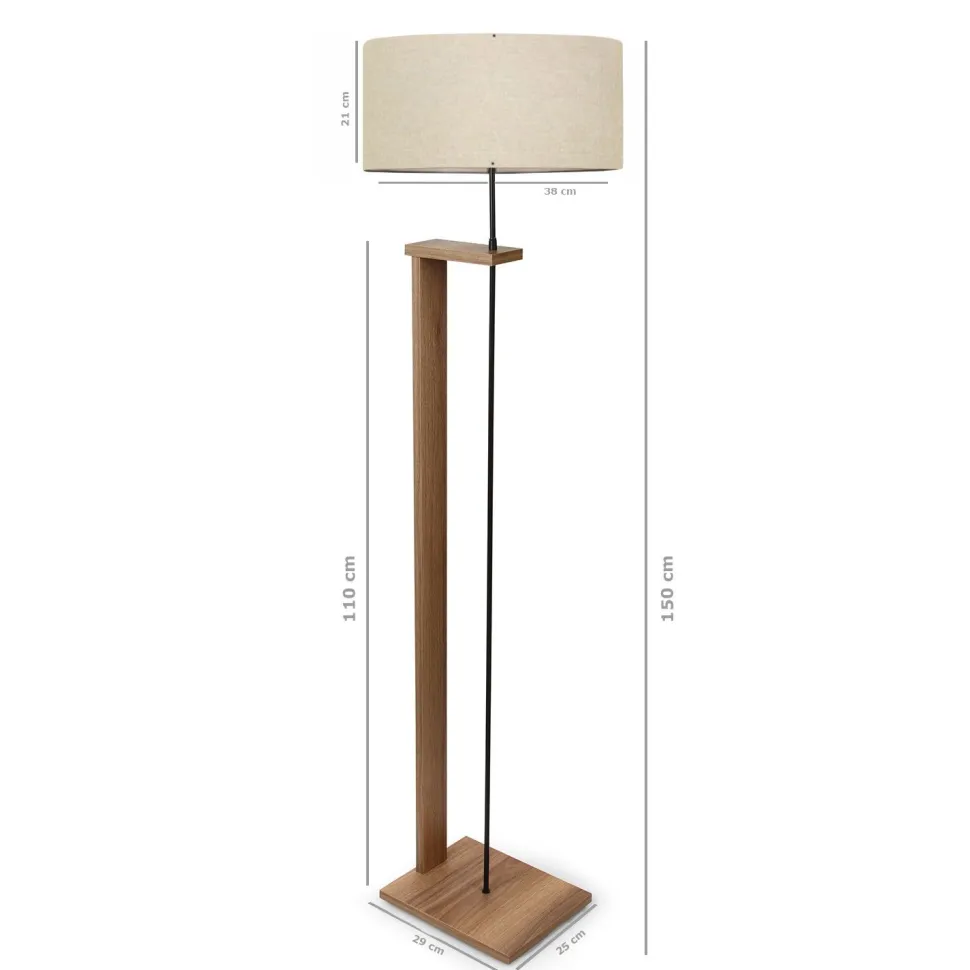 Lattiavalaisin Linento Lighting AYD-2825, beige/puu