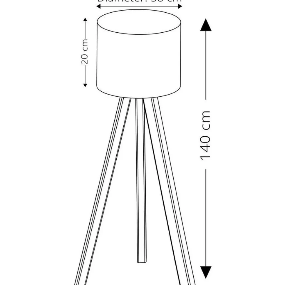 Lattiavalaisin Linento Lighting AYD-1531, beige-ruskea