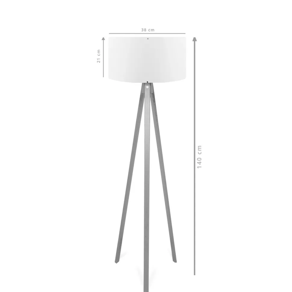 Lattiavalaisin Linento Lighting AYD-2210, harmaa
