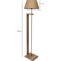 Lattiavalaisin Linento Lighting AYD-3128, ruskea/kerma