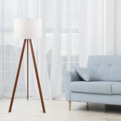 Lattiavalaisin Linento Lighting AYD-1528, valkoinen/ruskea