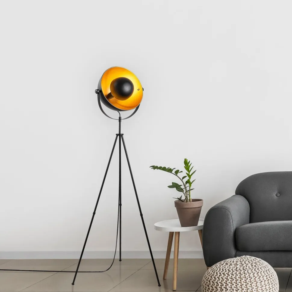Lattiavalaisin Linento Lighting Bergerella 160 cm musta/kulta