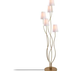 Lattiavalaisin Linento Lighting Bonibon 160 cm 5-osainen kulta/beige