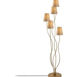 Lattiavalaisin Linento Lighting Bonibon 160 cm 5-osainen kulta/beige