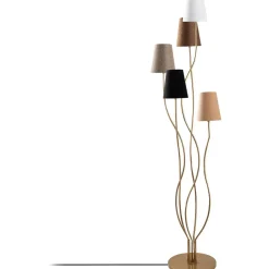 Lattiavalaisin Linento Lighting Bonibon 160 cm 5-osainen kulta/beige