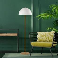 Lattiavalaisin Linento Lighting Bulbilla 154 cm kulta/valkoinen