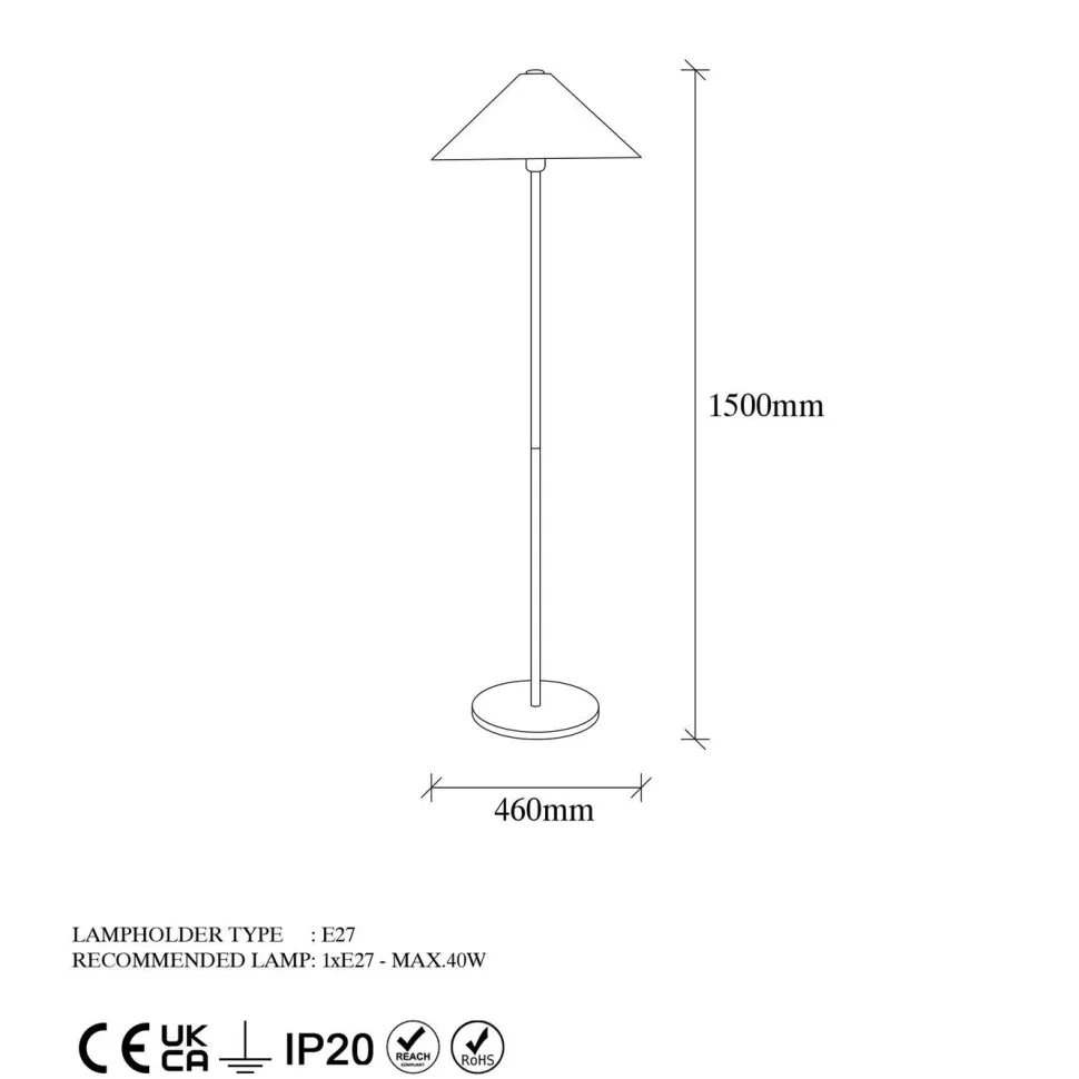 Lattiavalaisin Linento Lighting Cibaria 150 cm eri värejä