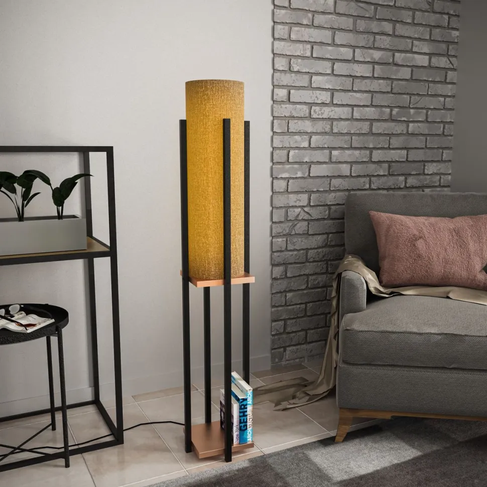 Lattiavalaisin Linento Lighting 8131, 130cm, musta/punainen