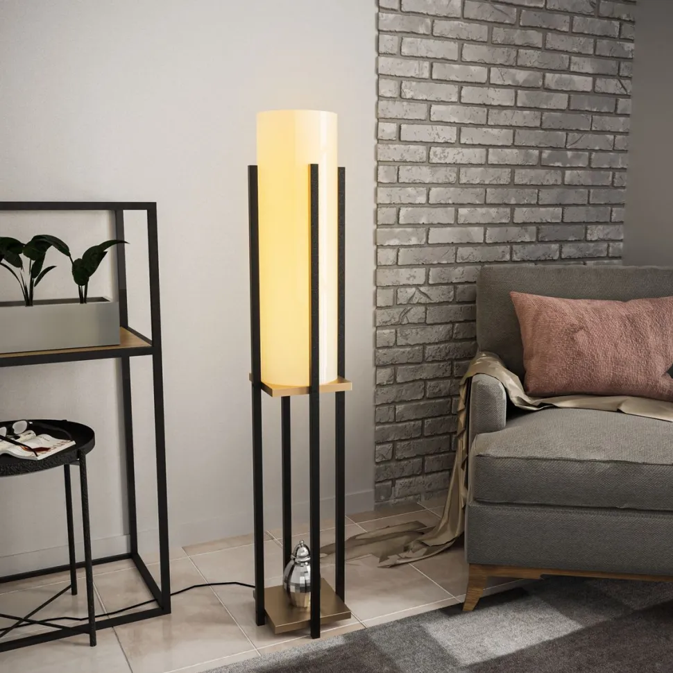 Lattiavalaisin Linento Lighting 8131, 130cm, musta/punainen