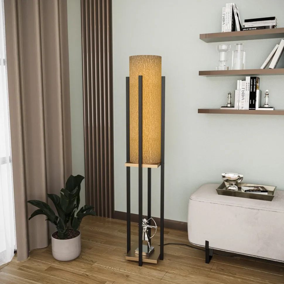 Lattiavalaisin Linento Lighting 8131, 130cm, musta/punainen