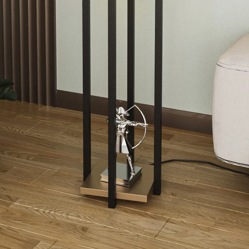 Lattiavalaisin Linento Lighting 8131, 130cm, musta/punainen