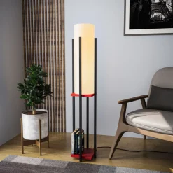 Lattiavalaisin Linento Lighting 8131, 130cm, musta/punainen