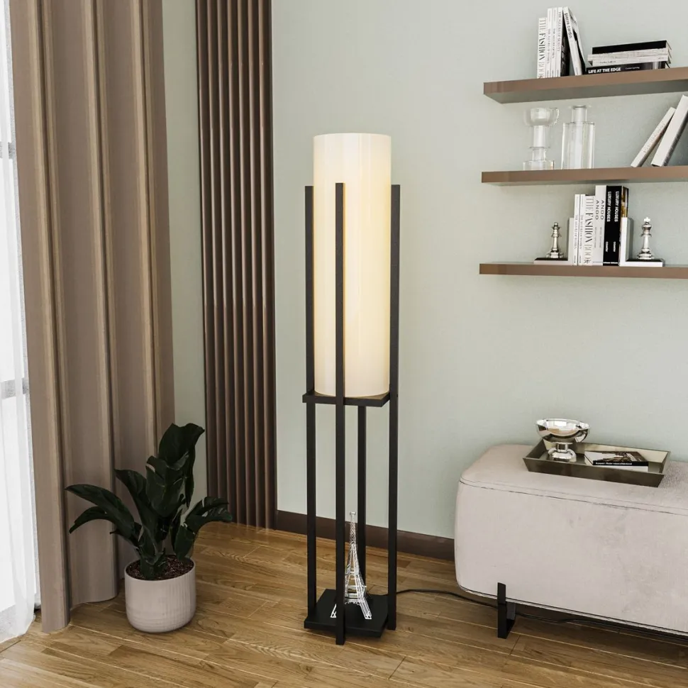 Lattiavalaisin Linento Lighting 8131, 130cm, musta/punainen
