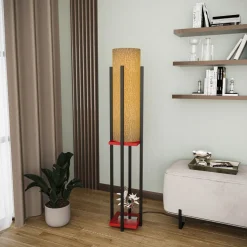 Lattiavalaisin Linento Lighting 8131, 130cm, musta/punainen