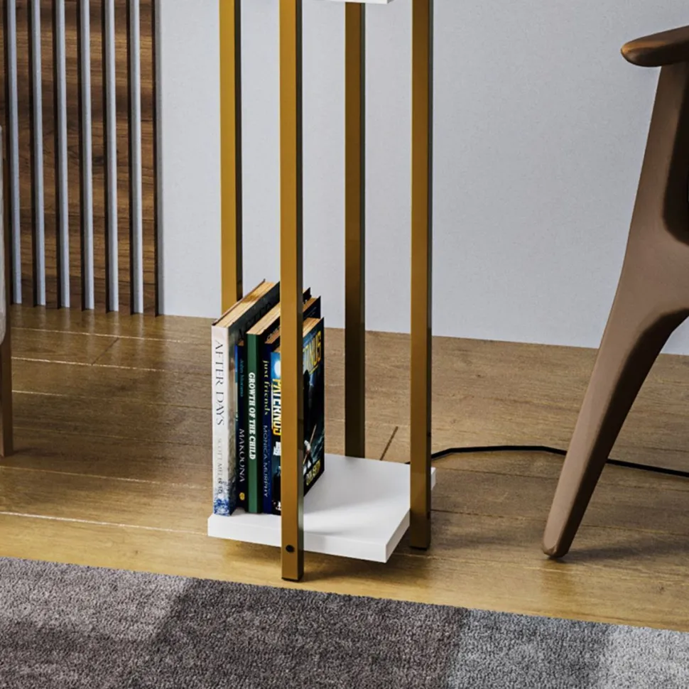 Lattiavalaisin Linento Lighting 8131, 130cm, musta/punainen