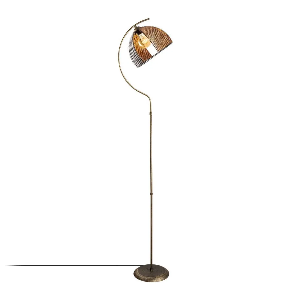 Lattiavalaisin Linento Lighting Demilune Floor, 165cm, antiikki