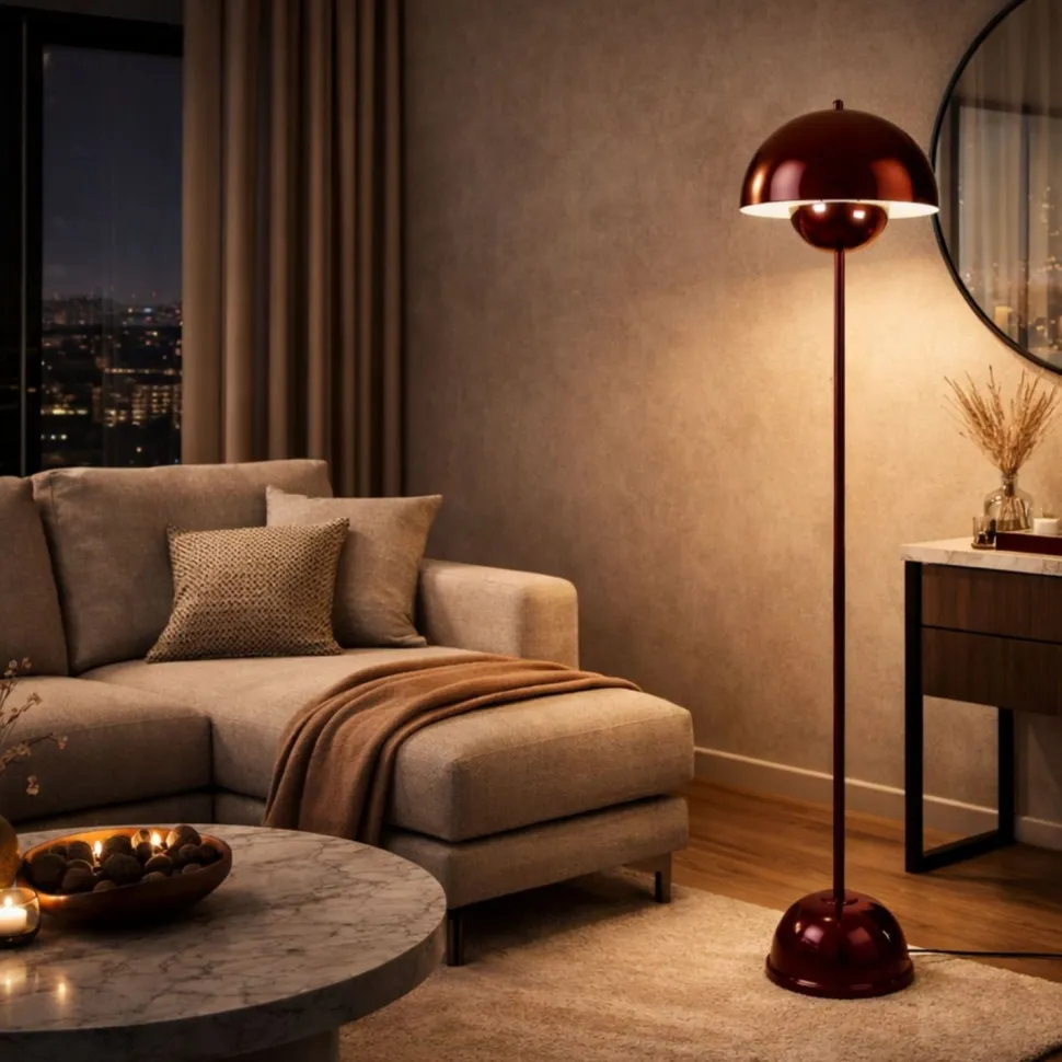 Lattiavalaisin Linento Lighting Eylul 146cm viininpunainen